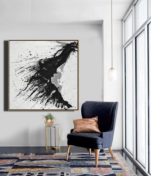 Minimalist Drip Painting #MN323A - Click Image to Close
